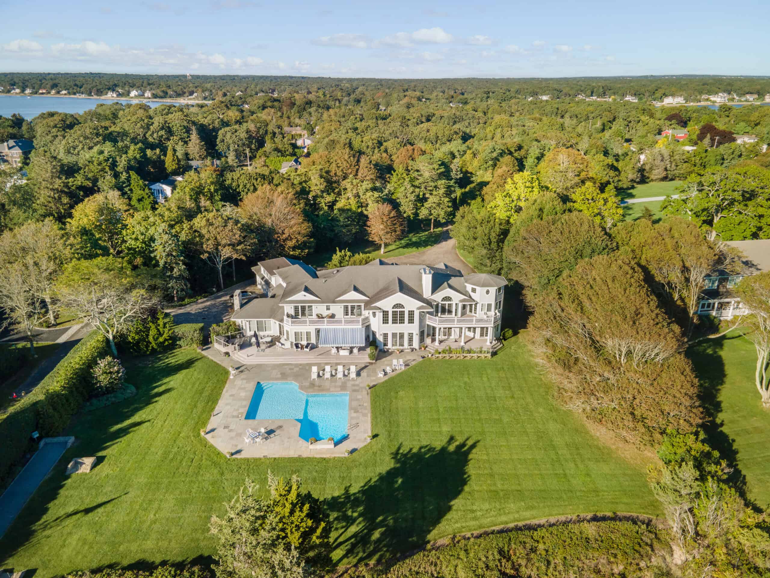 luxury hamptons real estate drone photography